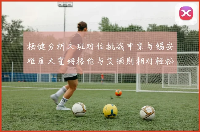 杨健分析文班对位挑战申京与锡安难度大霍姆格伦与艾顿则相对轻松
